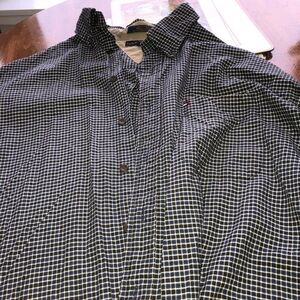 Tommy Hilfiger Blue and White Casual Button Down Shirt- xl -like new